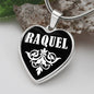 Raquel v03 - Heart Pendant Luxury Necklace