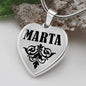 Marta v01 - Heart Pendant Luxury Necklace