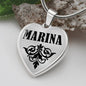 Marina v01 - Heart Pendant Luxury Necklace