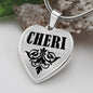 Cheri v01 - Heart Pendant Luxury Necklace