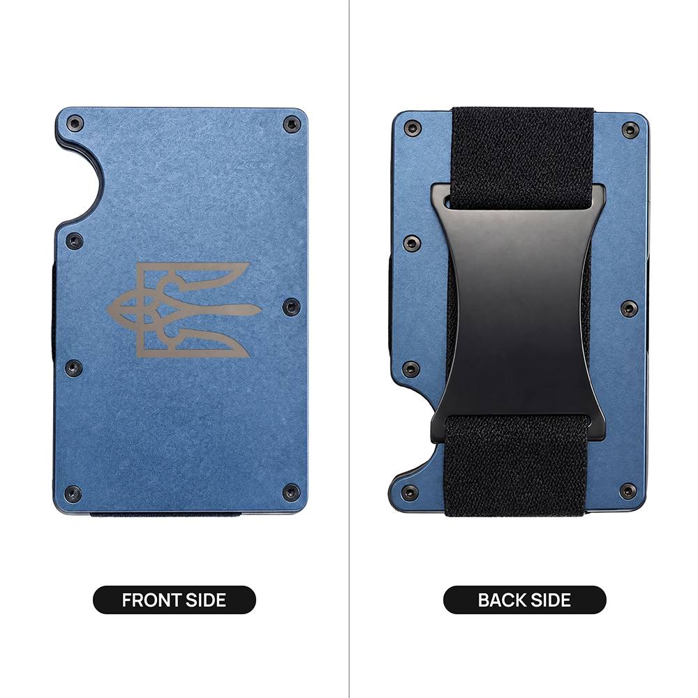 Tryzub - Engraved Metal Wallet