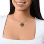 Rosemarie v01w - 18k Gold Finished Heart Pendant Luxury Necklace