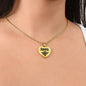 Addie v01 - 18k Gold Finished Heart Pendant Luxury Necklace