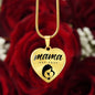 Mama, Est. 2024 - 18k Gold Finished Heart Pendant Luxury Necklace