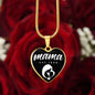 Mama, Est. 1998 v3 - 18k Gold Finished Heart Pendant Luxury Necklace