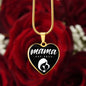 Mama, Est. 2023 v3 - 18k Gold Finished Heart Pendant Luxury Necklace