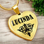 Lucinda v01 - 18k Gold Finished Heart Pendant Luxury Necklace