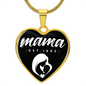 Mama, Est. 1993 v3 - 18k Gold Finished Heart Pendant Luxury Necklace