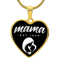 Mama, Est. 1969 v3 - 18k Gold Finished Heart Pendant Luxury Necklace