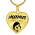 Mama, Est. 2024 - 18k Gold Finished Heart Pendant Luxury Necklace