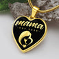 Mama, Est. 2024 v2 - 18k Gold Finished Heart Pendant Luxury Necklace