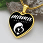 Mama, Est. 1977 v3 - 18k Gold Finished Heart Pendant Luxury Necklace