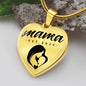Mama, Est. 2024 - 18k Gold Finished Heart Pendant Luxury Necklace