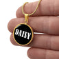Daisy v01w - 18k Gold Finished Luxury Necklace