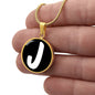 Initial J v3b - 18k Gold Finished Luxury Necklace