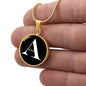 Initial A v3a - 18k Gold Finished Luxury Necklace