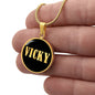 Vicky v02 - 18k Gold Finished Luxury Necklace