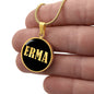Erma v02 - 18k Gold Finished Luxury Necklace