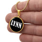 Lynn v01w - 18k Gold Finished Luxury Necklace