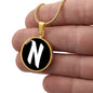 Initial N v3b - 18k Gold Finished Luxury Necklace