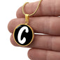 Initial C v3b - 18k Gold Finished Luxury Necklace