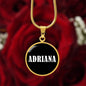 Adriana v03 - 18k Gold Finished Luxury Necklace
