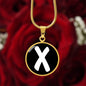 Initial X v3b - 18k Gold Finished Luxury Necklace