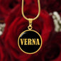 Verna v02 - 18k Gold Finished Luxury Necklace
