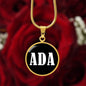 Ada v01w - 18k Gold Finished Luxury Necklace