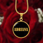 Adriana v02 - 18k Gold Finished Luxury Necklace