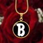 Initial B v3b - 18k Gold Finished Luxury Necklace