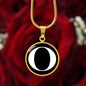 Initial O v3a - 18k Gold Finished Luxury Necklace