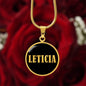Leticia v02 - 18k Gold Finished Luxury Necklace