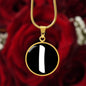 Initial I v3b - 18k Gold Finished Luxury Necklace