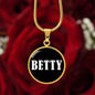 Betty v01w - 18k Gold Finished Luxury Necklace