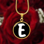 Initial E v3b - 18k Gold Finished Luxury Necklace