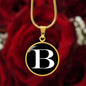 Initial B v3a - 18k Gold Finished Luxury Necklace