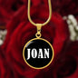 Joan v01w - 18k Gold Finished Luxury Necklace