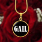 Gail v01w - 18k Gold Finished Luxury Necklace