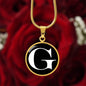 Initial G v3a - 18k Gold Finished Luxury Necklace