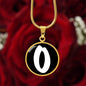 Initial O v3b - 18k Gold Finished Luxury Necklace