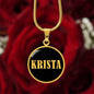 Krista v02 - 18k Gold Finished Luxury Necklace