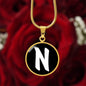 Initial N v3b - 18k Gold Finished Luxury Necklace