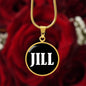 Jill v01w - 18k Gold Finished Luxury Necklace