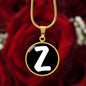 Initial Z v3b - 18k Gold Finished Luxury Necklace
