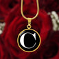 Initial C v3a - 18k Gold Finished Luxury Necklace