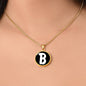 Initial B v3b - 18k Gold Finished Luxury Necklace