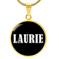 Laurie v01w - 18k Gold Finished Luxury Necklace