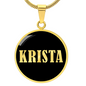 Krista v02 - 18k Gold Finished Luxury Necklace