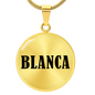Blanca v01 - 18k Gold Finished Luxury Necklace